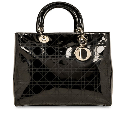 Lady Dior - Large - Patent