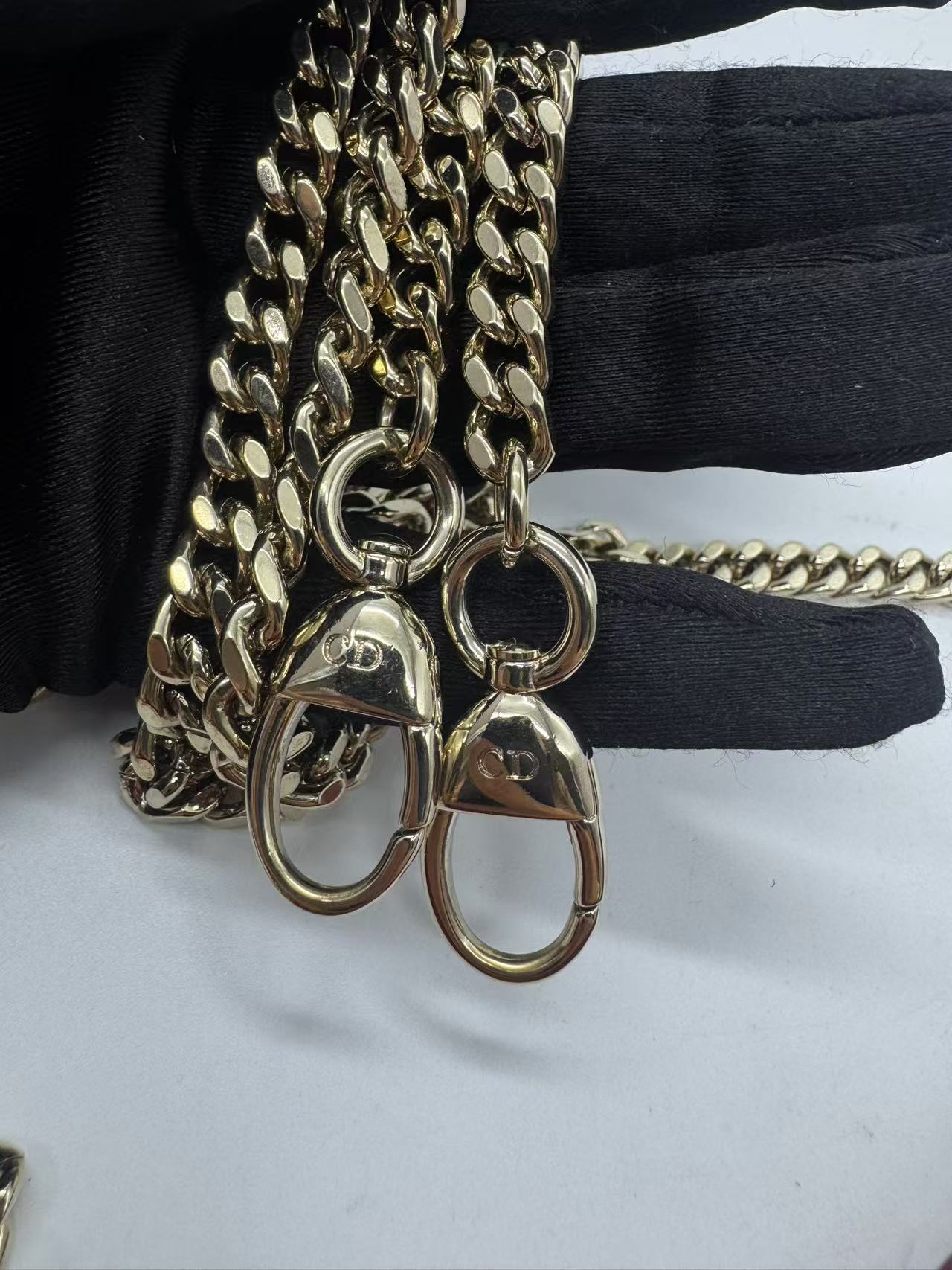 Pre-owned Certified Dior Mini Lady Dior Dark Cherry Red Patent Leather with Golden Hardware, 2020, w/ full set - box, dust bag, chain