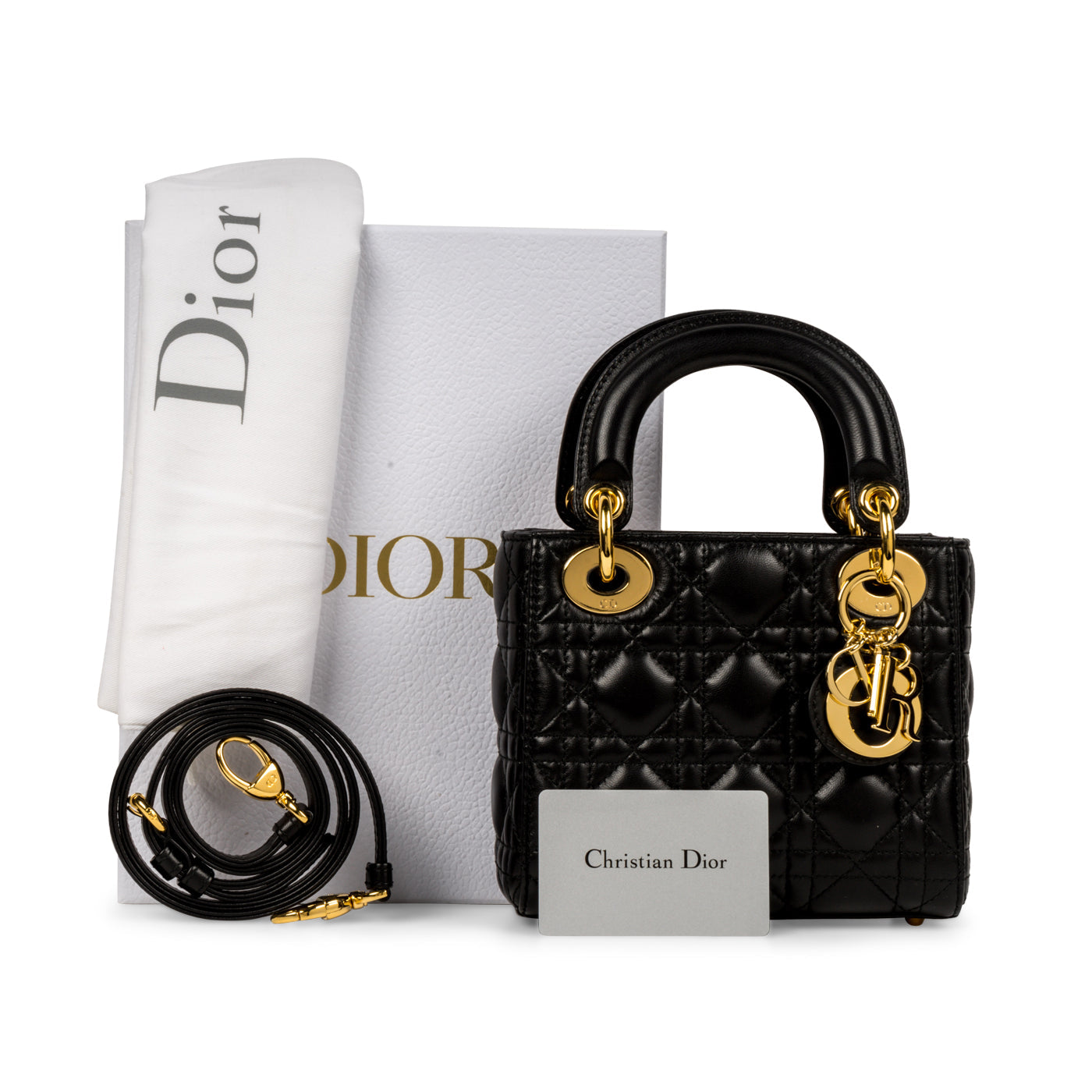 Lady Dior - Mini - Black Lambskin