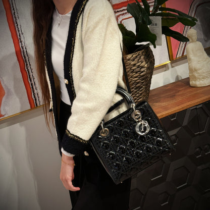 Christian Dior LadyDior Medium Patent leather Bag TWS