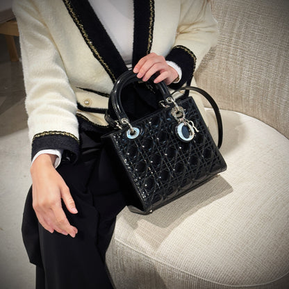 Christian Dior LadyDior Medium Patent leather Bag TWS