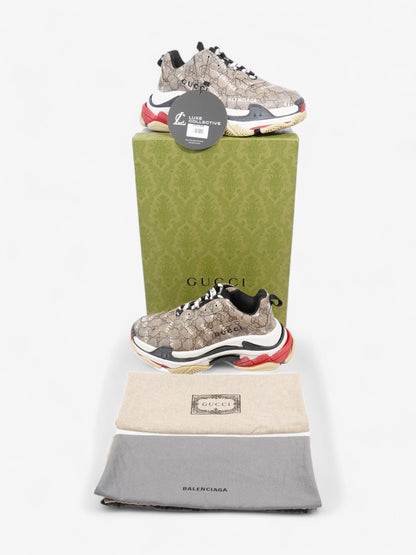 Balenciaga Gucci x Balenciaga Triple s Beige  / White / Black Canvas EU 38 UK 5