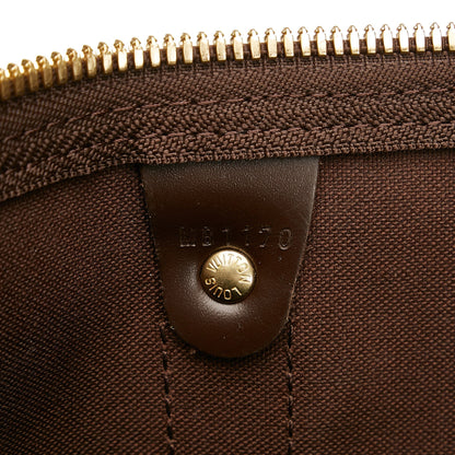 LOUIS VUITTON Damier Ebene Keepall Bandouliere 55 Brown