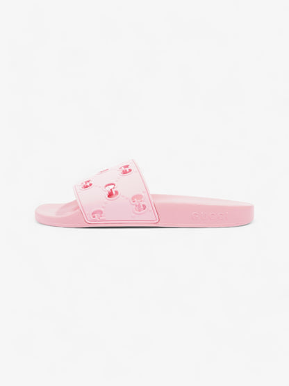 Gucci GG Slides Pink Rubber EU 38 UK 5