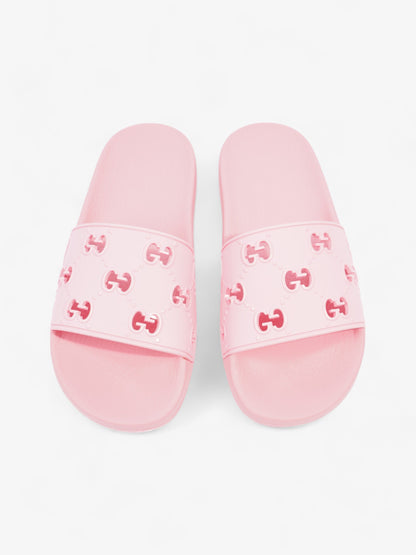 Gucci GG Slides Pink Rubber EU 38 UK 5