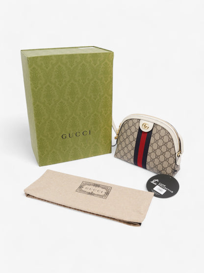 Gucci Ophidia GG Supreme / White Canvas Small