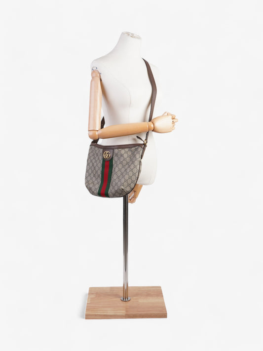 Gucci Ophidia GG Supreme / Green / Red Canvas Small