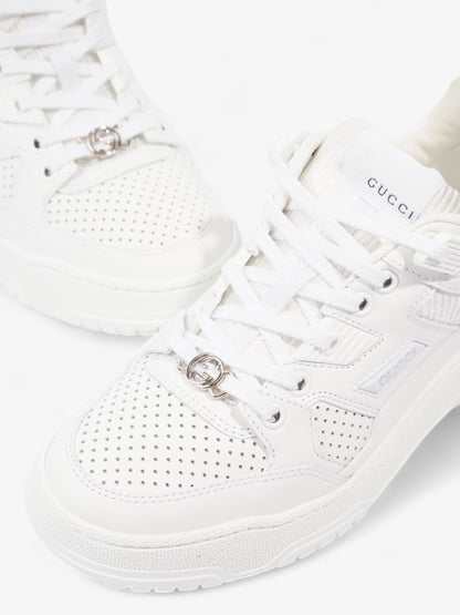 Gucci Interlocking GG Sneakers White  Leather EU 37.5 UK 4.5