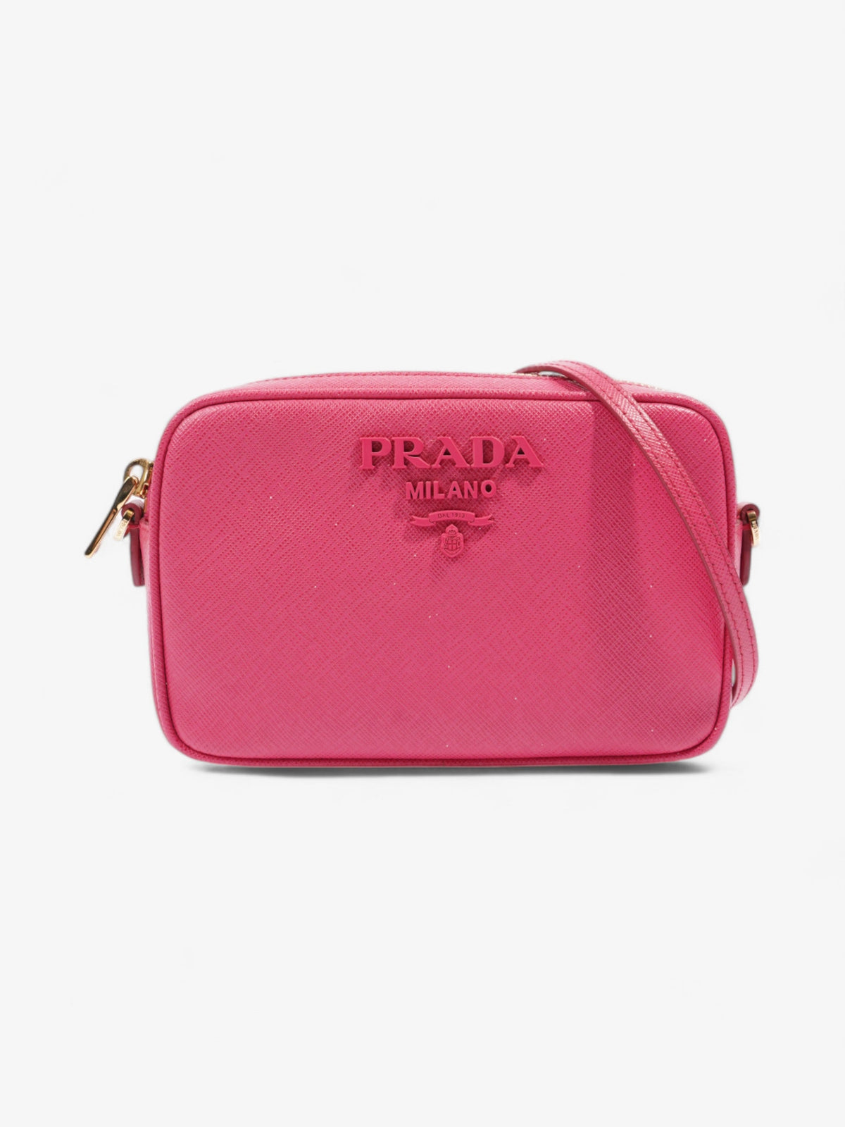 Prada Camera Bag Hot Pink Saffiano Leather