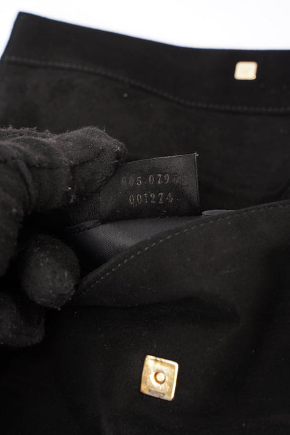 Gucci Flap Chain Black Velvet