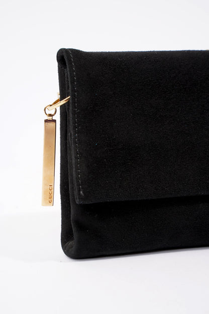 Gucci Flap Chain Black Velvet