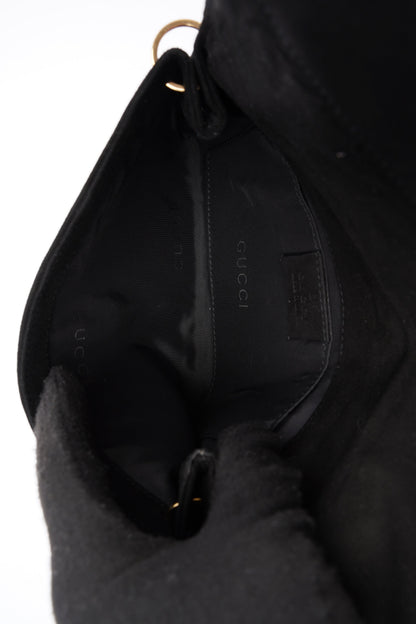 Gucci Flap Chain Black Velvet