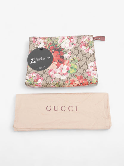 Gucci Blooms Large Pouch GG Supreme  / Antique Rose Coated Canvas