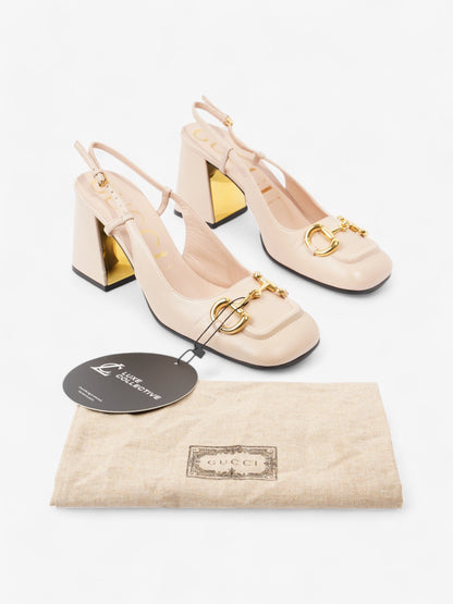 Gucci Horsebit Pump 60 Nude Leather EU 39 UK 6