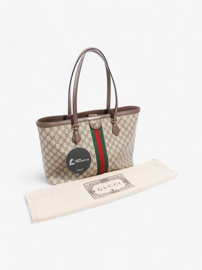 Gucci Ophidia GG Tote GG Supreme / Green / Red Canvas Medium