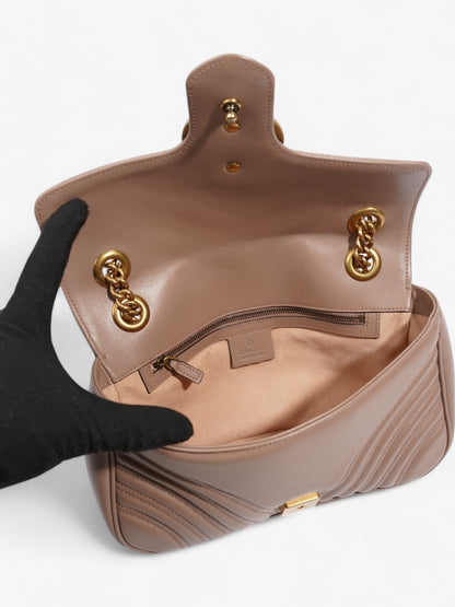 Gucci GG Marmont Rose Beige  Matelasse Leather Small