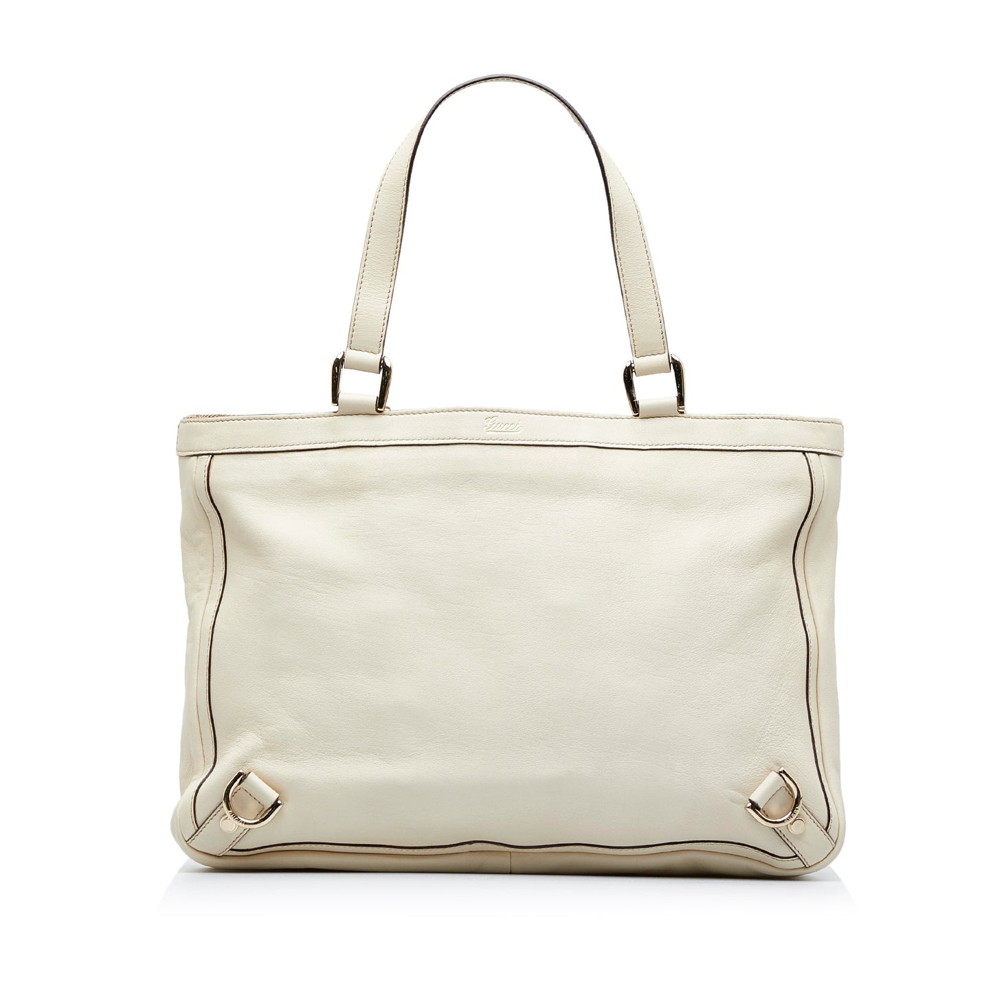 White Gucci Abbey D-Ring Tote