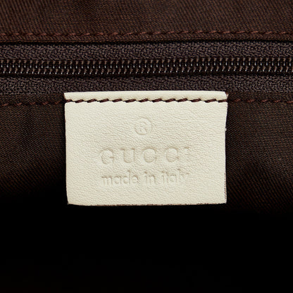 White Gucci Abbey D-Ring Tote