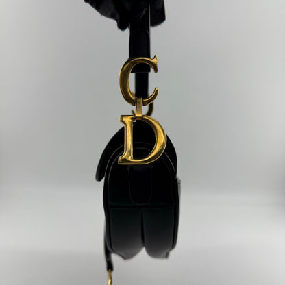 Christian Dior Goat Leather Mini Saddle Bag