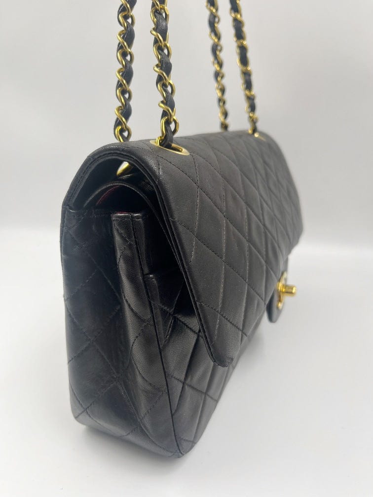 Chanel Classic Flap Medium Lambskin Gold Shoulder Bag 2