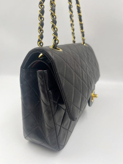 Chanel Classic Flap Medium Lambskin Gold Shoulder Bag 2