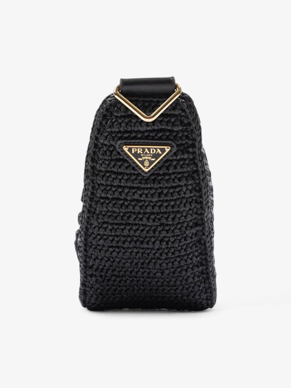 Prada Prada Crochet Black Raffia