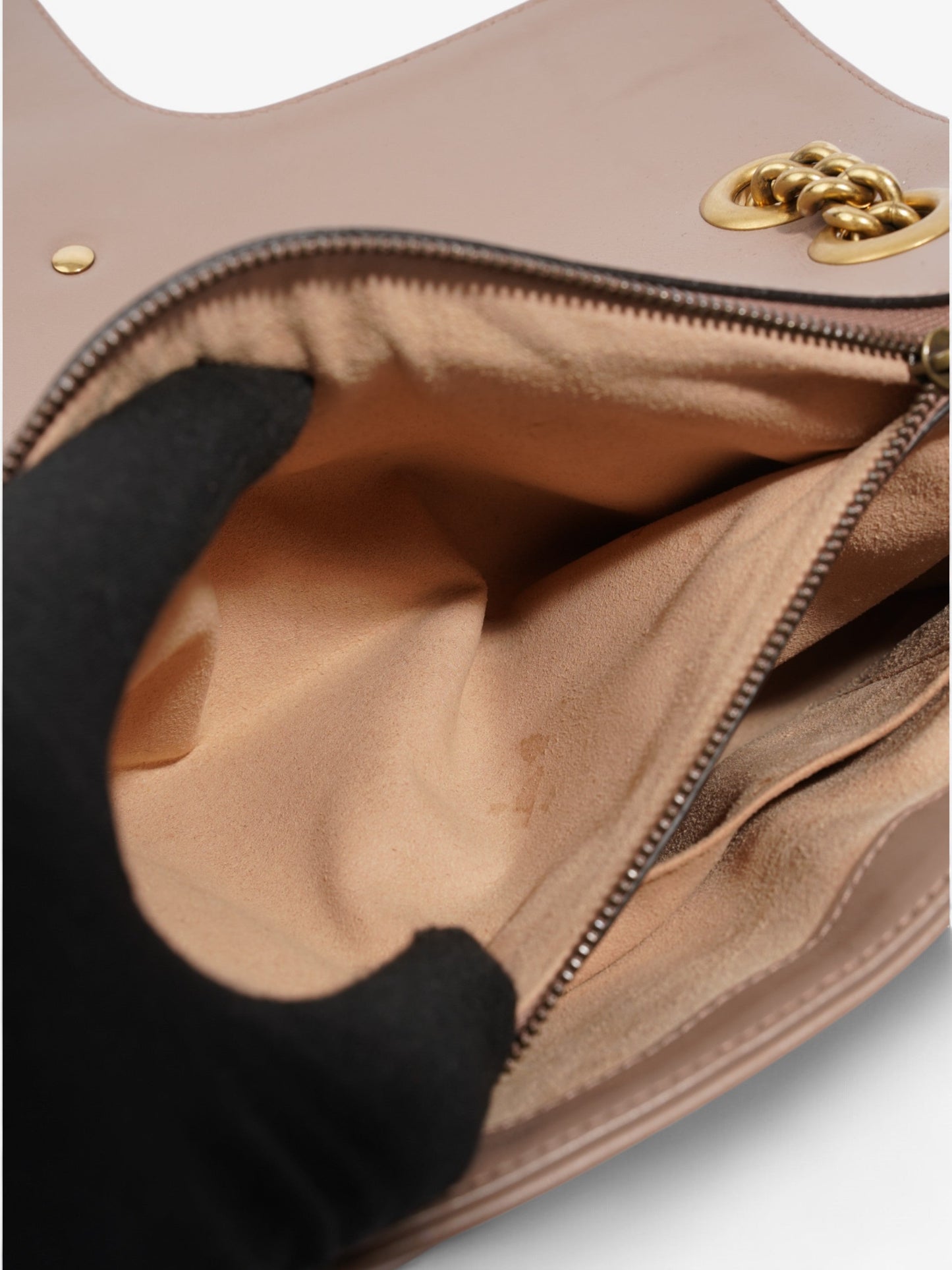 Gucci Marchmont beige Dusty Rose Matelasse Leather Medium