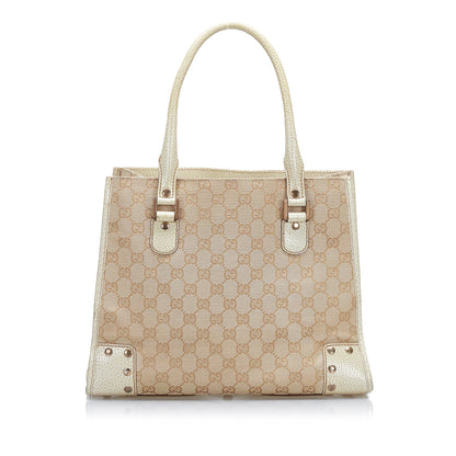 Beige Gucci GG Canvas Tote Bag