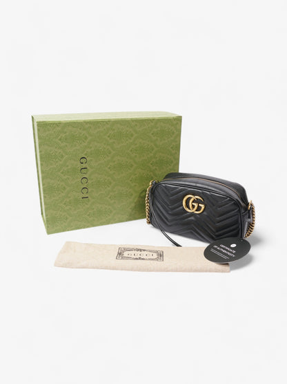 Gucci GG Marmont Black Matelasse Leather Small