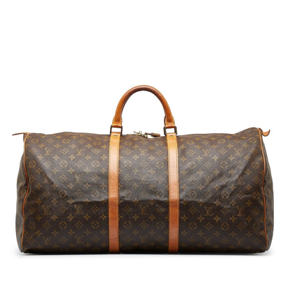 LOUIS VUITTON Monogram Keepall 60 Travel Bag