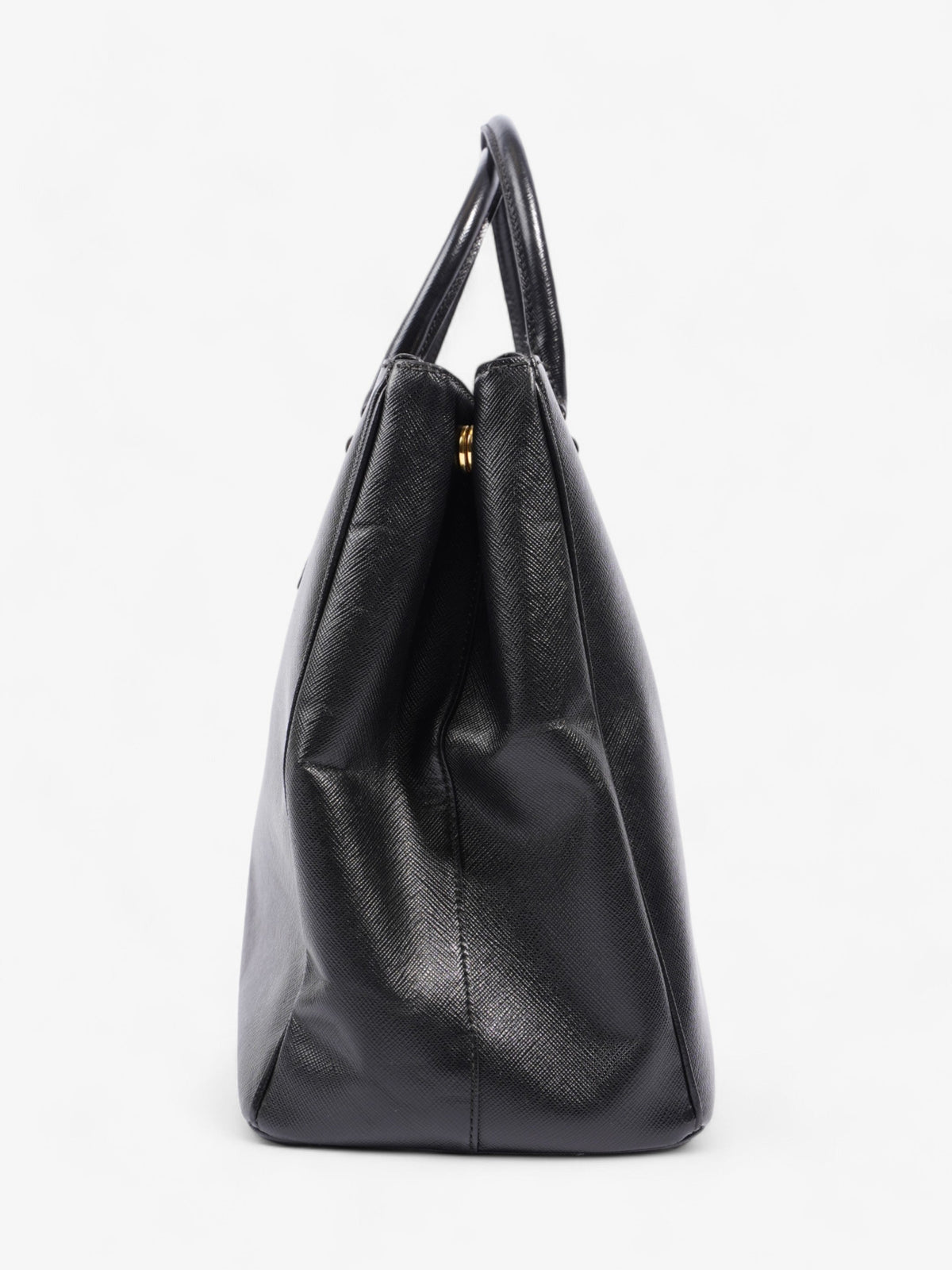 Prada Galleria Double Zip Tote Black Saffiano Leather