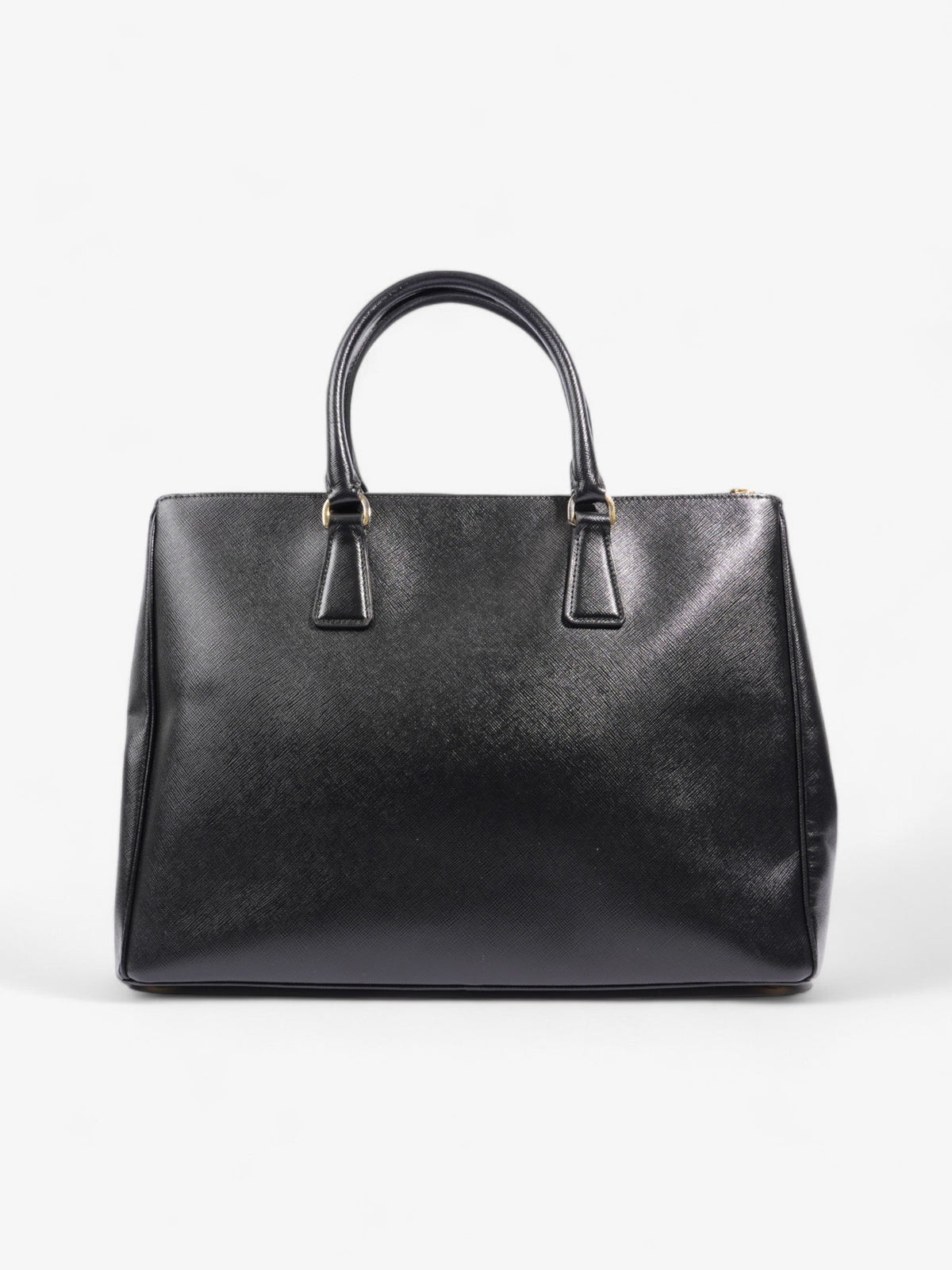 Prada Galleria Double Zip Tote Black Saffiano Leather