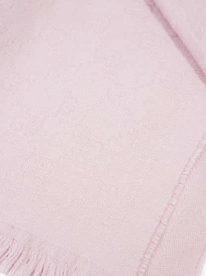 Gucci GG Scarf Pink Wool