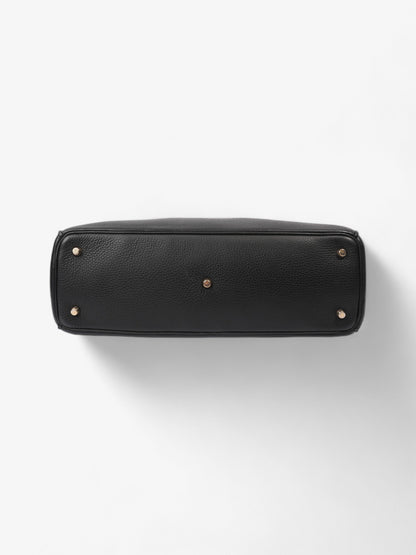 Christian Dior Diorissimo Satchel Black Calfskin Leather Large