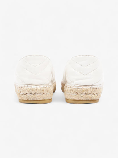 Gucci GG Marmont espadrilles White  Leather EU 38 UK 5