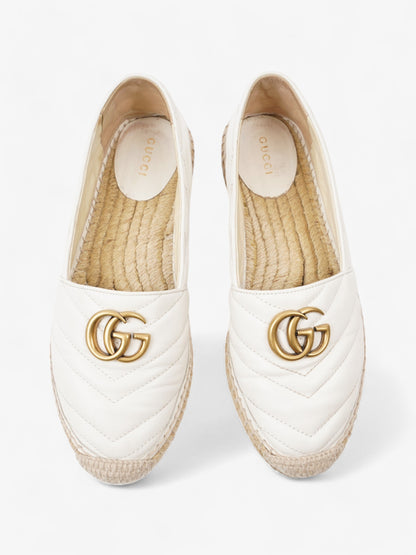 Gucci GG Marmont espadrilles White  Leather EU 38 UK 5