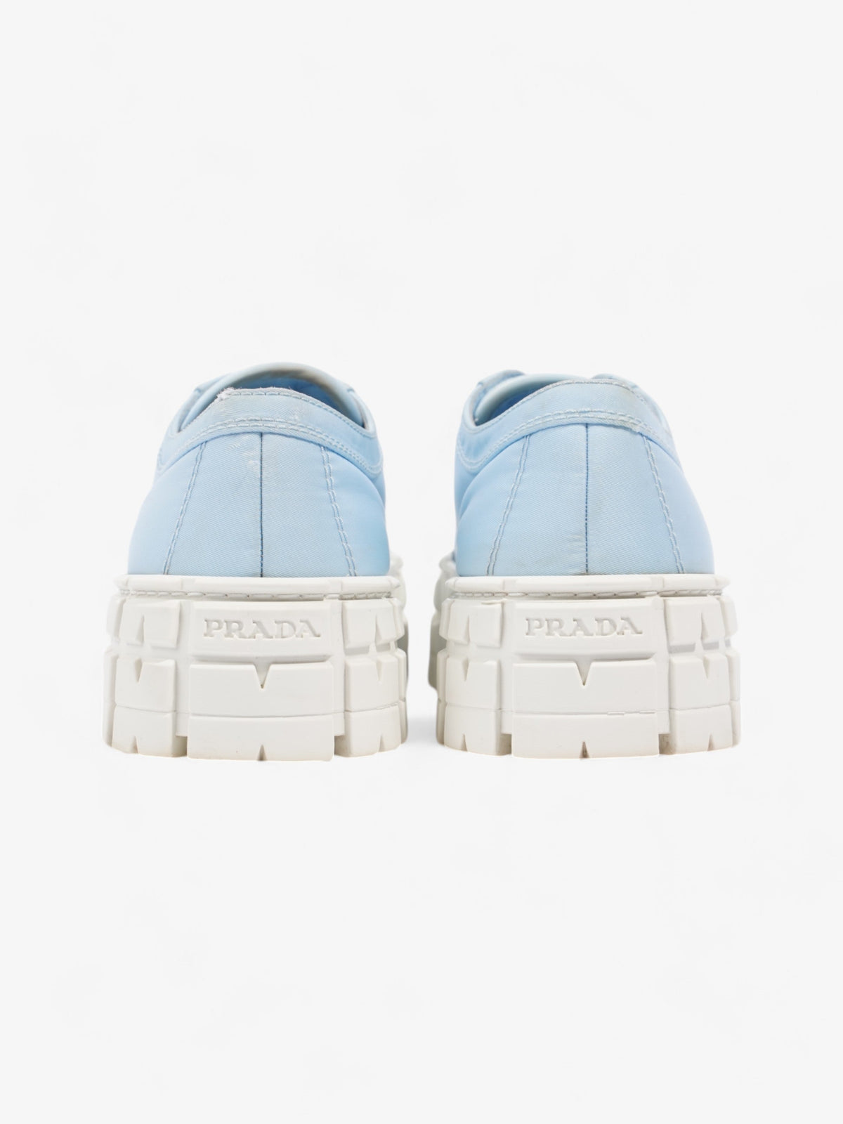 Prada Double Wheel Re-Nylon Sneakers Light blue / White Re Nylon EU 37.5 UK 4.5