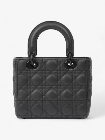 Christian Dior Lady Dior MyABCDior Bag Ultramatte Black Calfskin Leather Small
