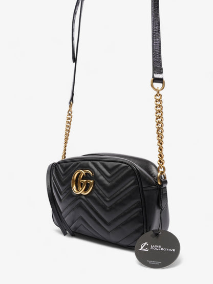 Gucci GG Marmont Black Matelasse Leather Small