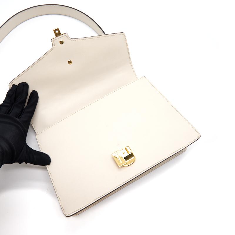 Gucci White Sylvie Small Shoulder Bag