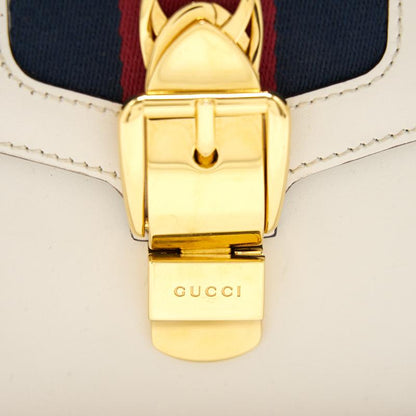 Gucci White Sylvie Small Shoulder Bag