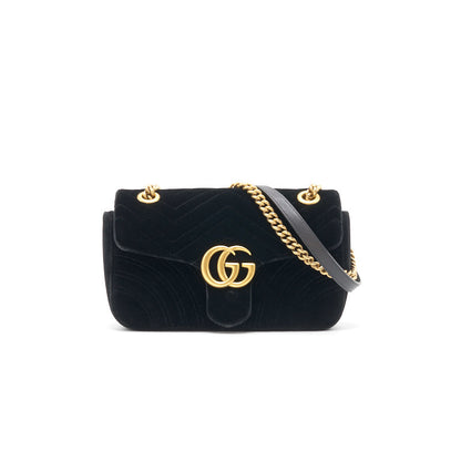 Gucci Velvet Small GG Marmont Bag 26cm