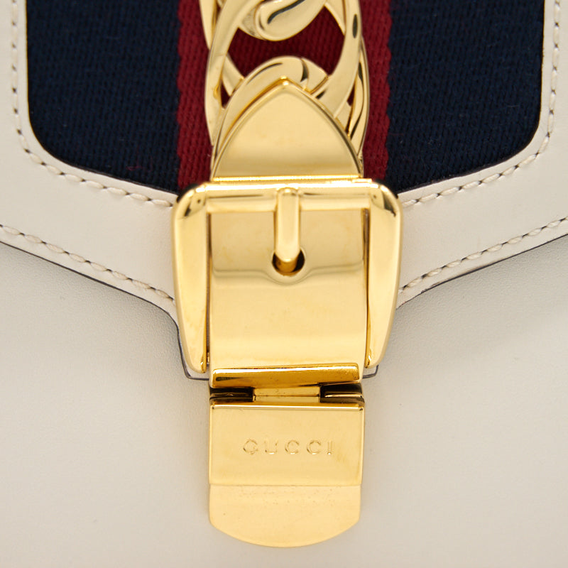Gucci Sylvie Leather Mini Chain Bag (the nylon web bow missing)