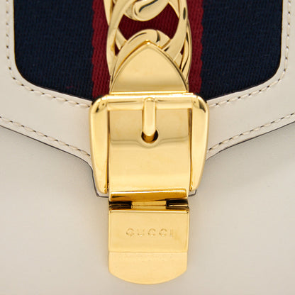 Gucci Sylvie Leather Mini Chain Bag (the nylon web bow missing)