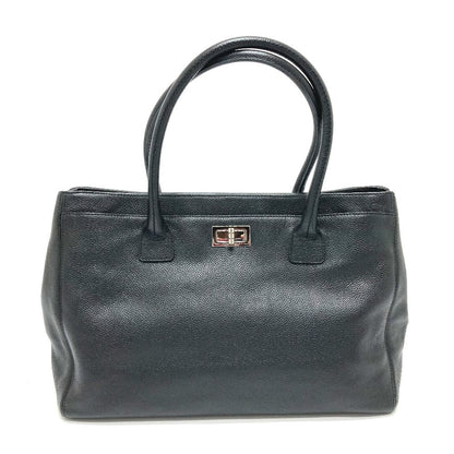 Chanel 30 Leather Black Tote Bag 3