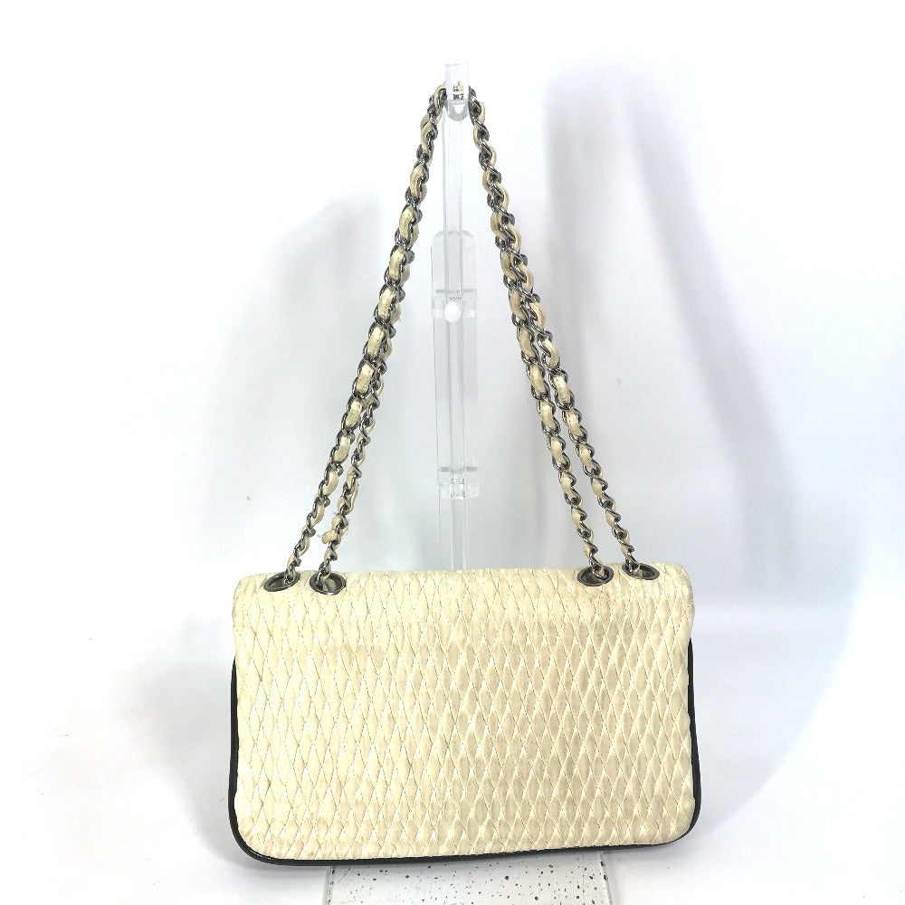 Chanel 30 Lambskin White Shoulder Bag