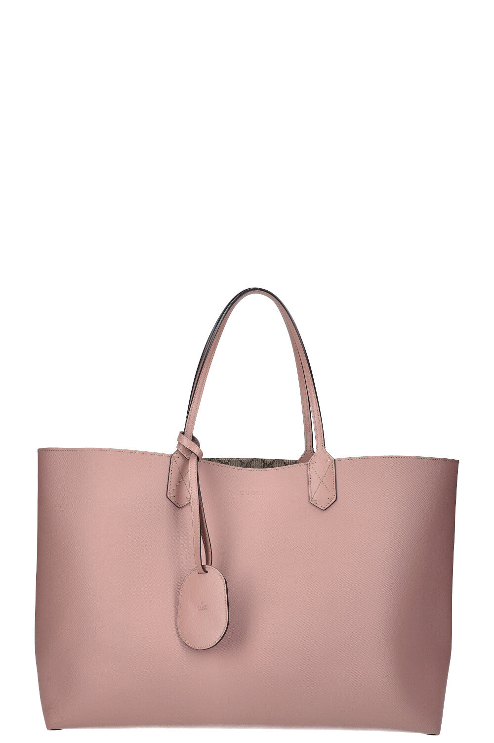 GUCCI GG Supreme Reversible Tote Bag Pink