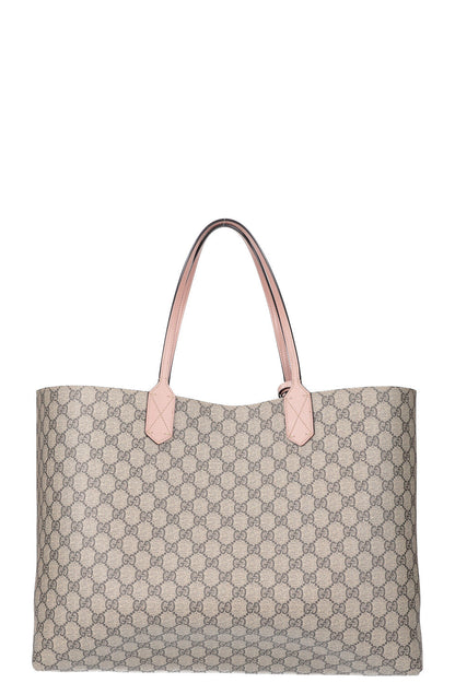 GUCCI GG Supreme Reversible Tote Bag Pink