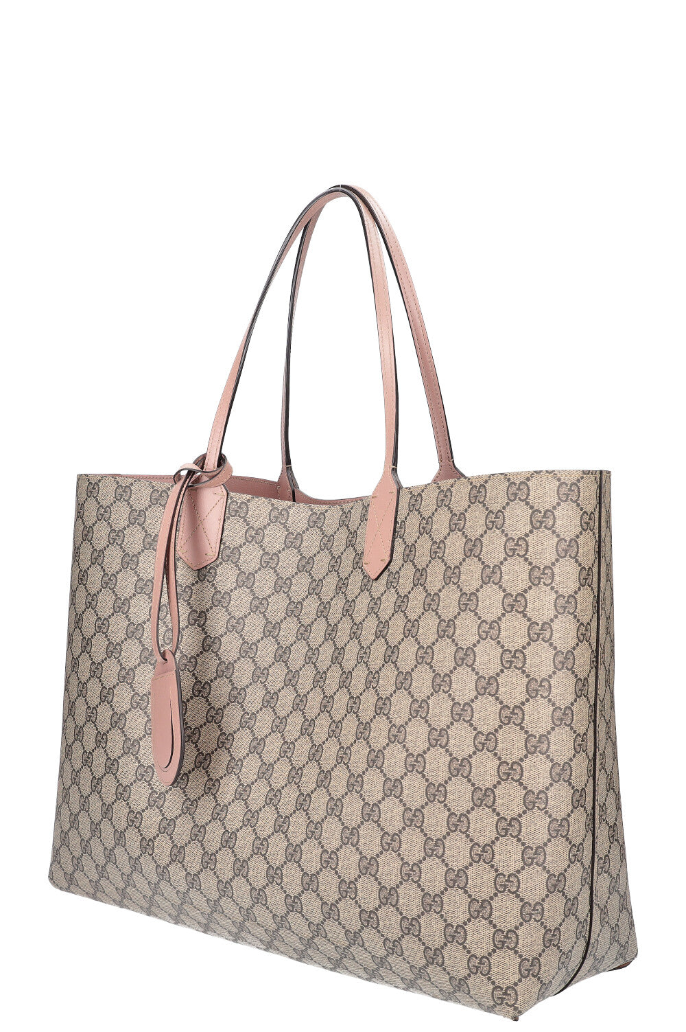 GUCCI GG Supreme Reversible Tote Bag Pink