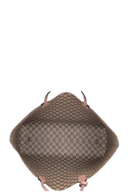 GUCCI GG Supreme Reversible Tote Bag Pink